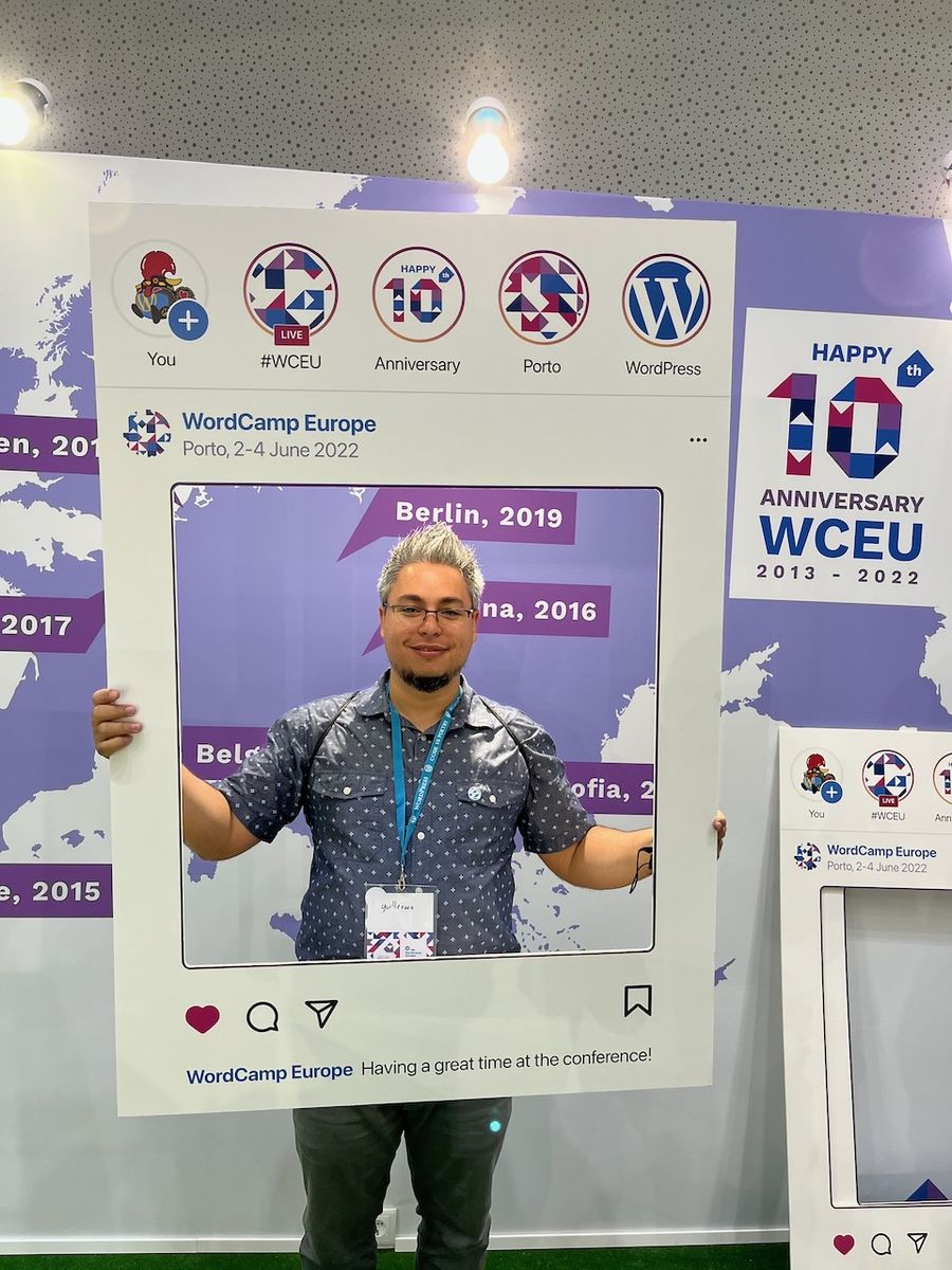 Guillermo Figueroa Mesa at WordCamp Europe, Porto